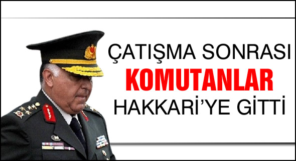 8 Şehir sonrası Komutanlar Hakkari'de