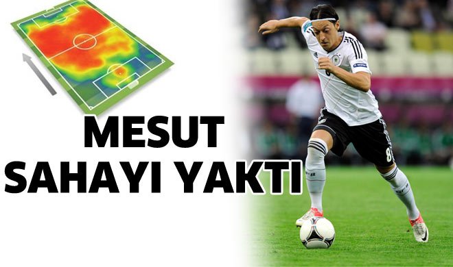 Mesut Özil sahayı yaktı