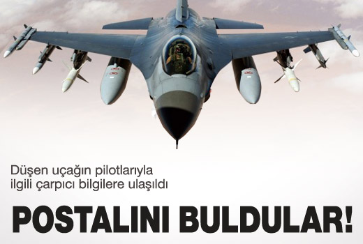 Türk jeti pilotlarının postalları bulundu