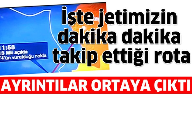 İşte dakika dakika Türk uçağının rotası