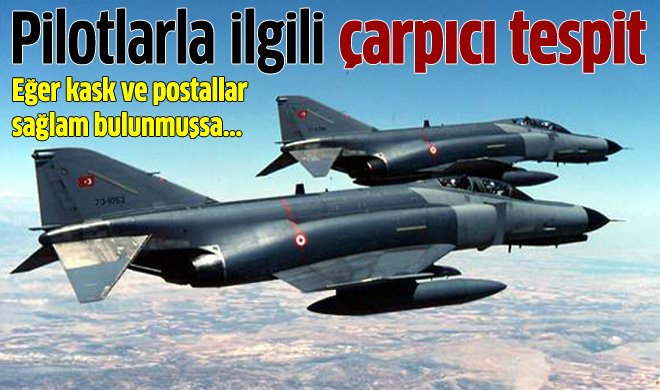 Kayıp pilotlarla ilgili çarpıcı tespit
