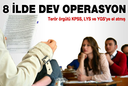 KPSS'ye KCK girdi, çok sayıda gözaltı var