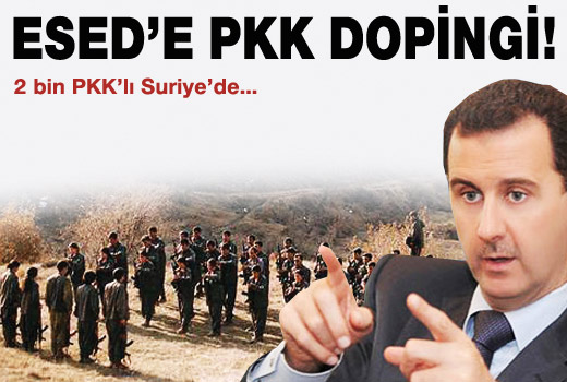 2 bin PKK'lı Suriye'de