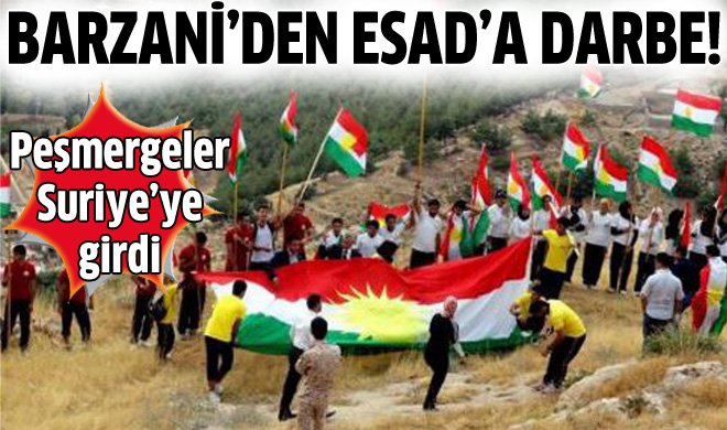 Peşmergeler Suriye'ye girdi