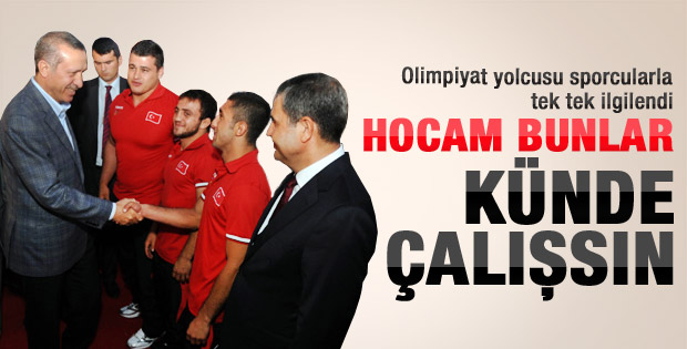 Başbakan'dan sporculara taktikler