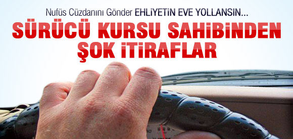 Nüfus cüzdanını yolla ehliyetin eve gelsin