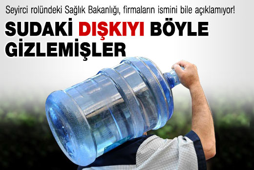 Sudaki dışkıyı böyle gizlemişler