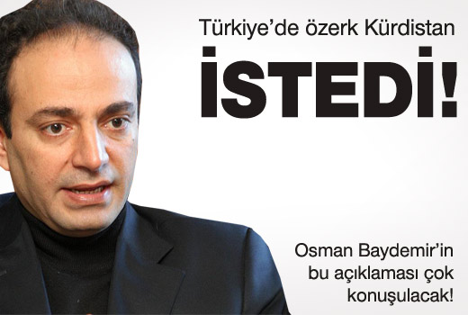Türkiye'de özerk Kürdistan istedi