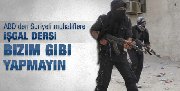 ABD'den muhalif gruplara işgal dersi