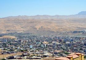 Cudi'de dev Türk Bayrağı