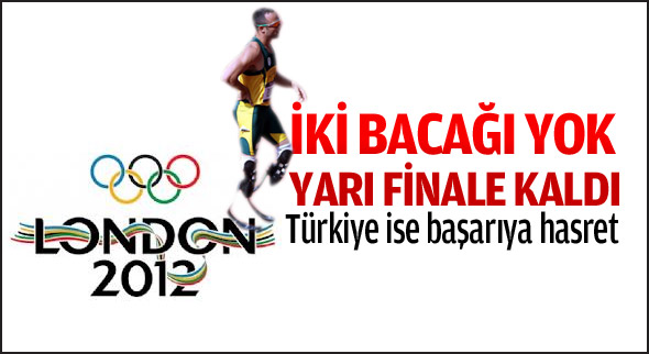İki bacağı yok yarı finale kaldı