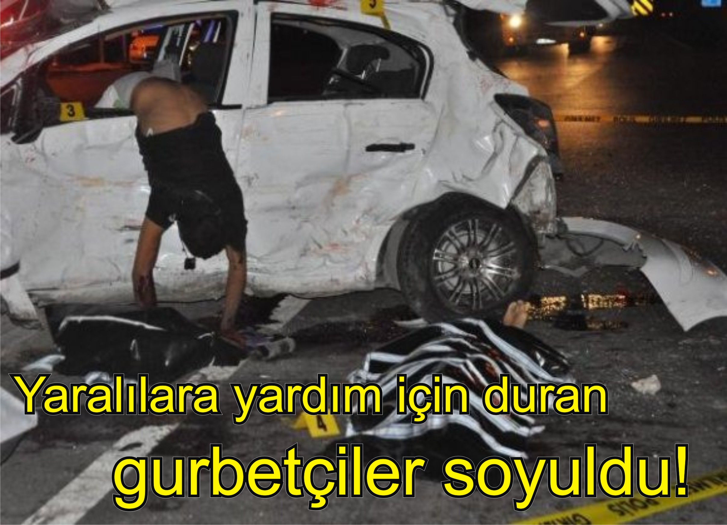 Yaralılara yardım için duran gurbetçiler soyuldu