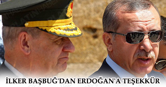 Başbuğ'dan Erdoğan'a teşekkür