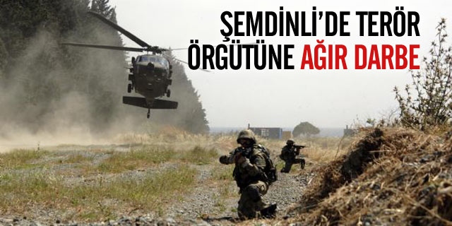 Şemdinli’de Terör Örgütüne Ağır Darbe