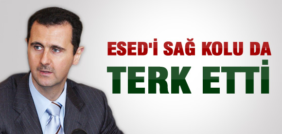 Esed'i sağ kolu da terk etti