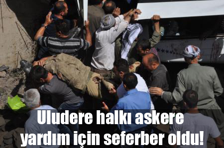 Uludere halkı askere yardım için seferber oldu!