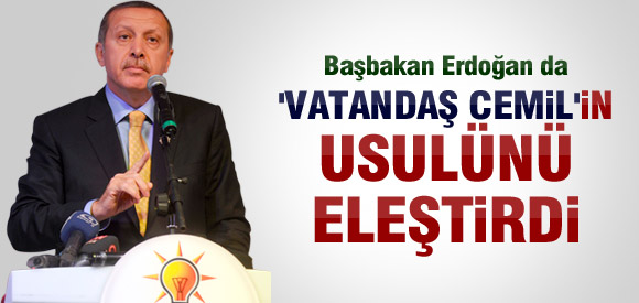 Başbakan'dan Cemil Çiçek'e tepki