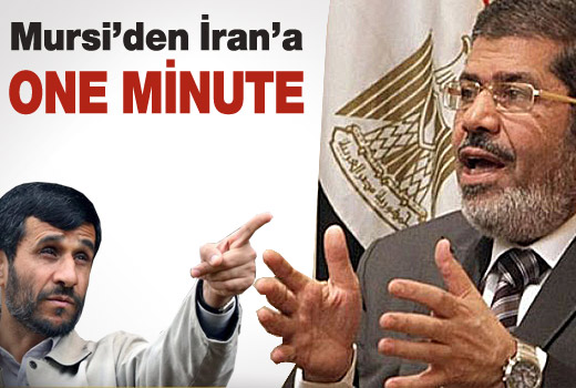 Mursi'den İran'a one minute