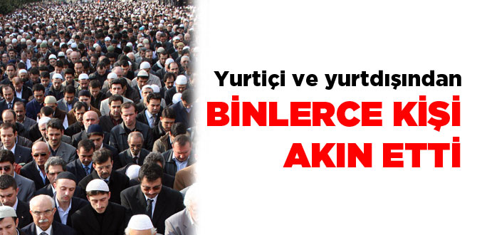 Bediüzzaman mevlidine insan akını