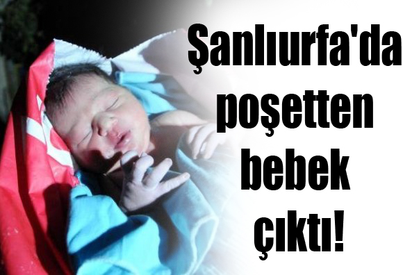 Şanlıurfa'da poşetten bebek çıktı!