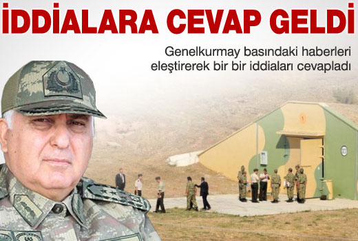 Genelkurmay, patlamayla ilgili iddialara cevap verdi