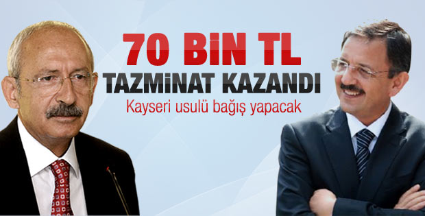 Özhaseki Kılıçdaroğlu'ndan 70 bin TL tazminat kazandı