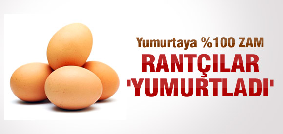 Yumurtaya büyük zam