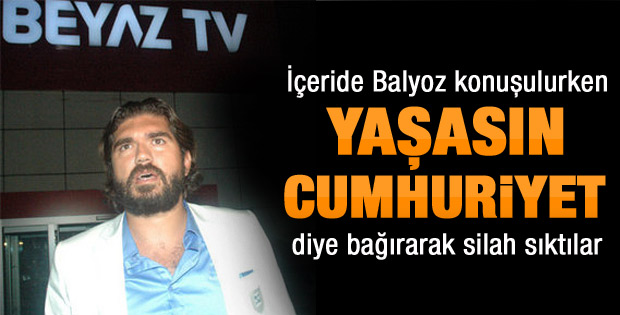 Beyaz TV binasında gergin anlar