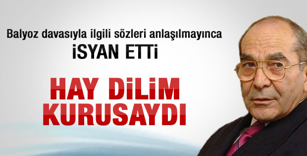 Hilmi Özkök: Hay dilim kurusaydı
