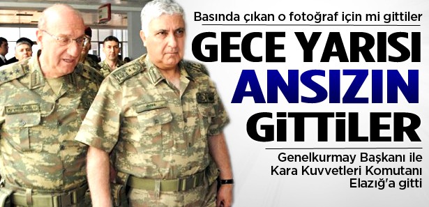 Necdet Özel ve komutanlar ansızın bölgeye gitti!