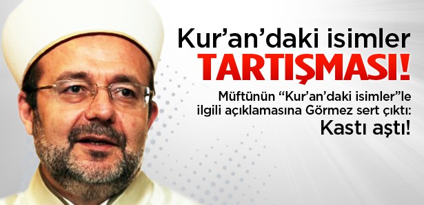 Müftünün isimlerle ilgili açıklamasına başkan sert çıktı