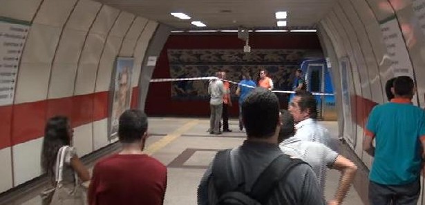Taksim'de metro seferleri iptal