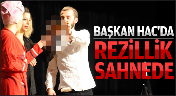 Sahnede resmen rezillik!