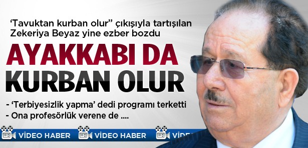 Zekeriya Beyaz: Ayakkabıdan da kurban olur