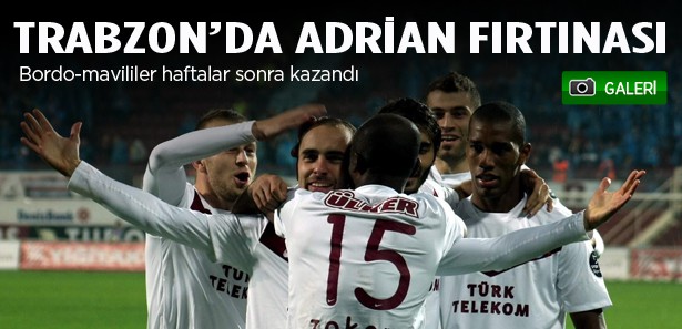 Trabzonspor'a Avni Aker'de 3 gol 3 puan