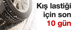 Kış lastiği için son 10 gün