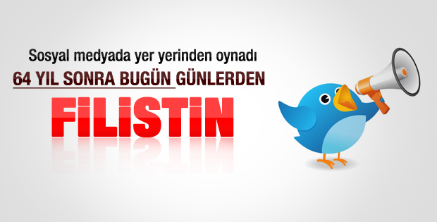 Twitter'da Filistin coşkusu