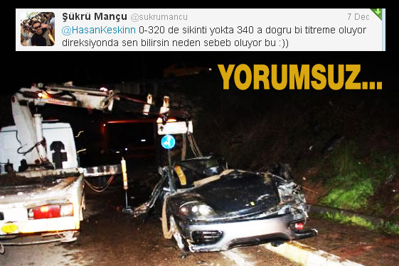 Ferrari ile ölüme uçtu