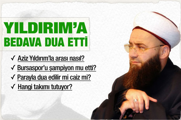 Cübbeli'den Aziz Yıldırım'a dua