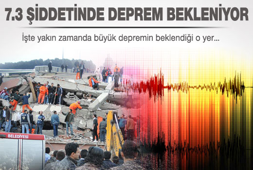 7.3 şiddetinde deprem bekleniyor!