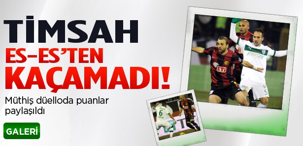 Timsah Eskişehir'den kaçamadı: 2-2