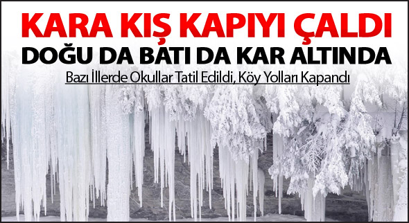 Yurt genelinde kar etkisini gösteriyor