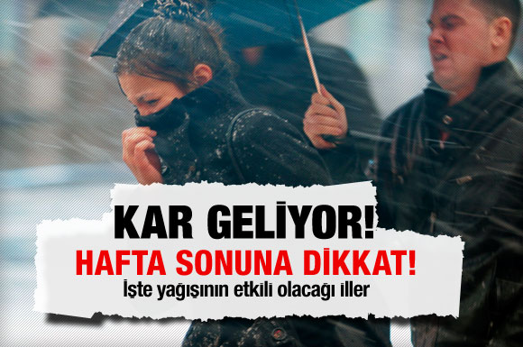 Yine donacağız! Kar geliyor