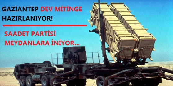 Gaziantep dev mitinge hazırlanıyor.