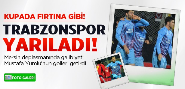 Trabzonspor, Mersin'i de geçti 2-0