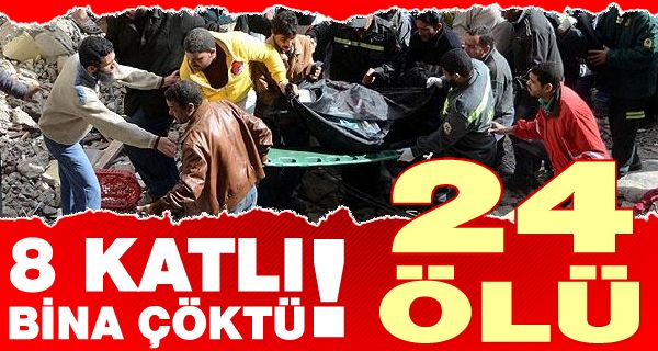 Mısır'da 8 Katlı Bina Çöktü: 24 Kişi Öldü!..