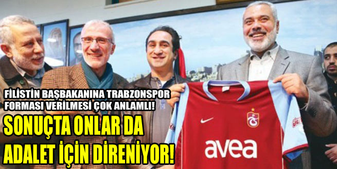 Filistin Başbakanı'na Trabzonspor forması
