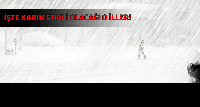 Hava durumuna dikkat! Kuvvetli kar yağışı geliyor
