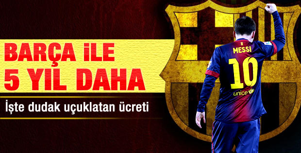 Lionel Messi 2018'e kadar Barcelona'da