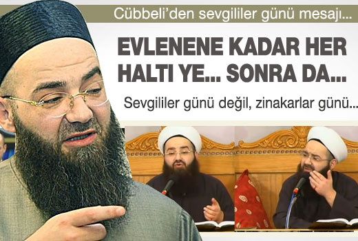 Cübbeli'den sevgililere sevgililer günü mesajı!